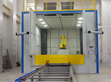 机器人可编程全自动喷砂房